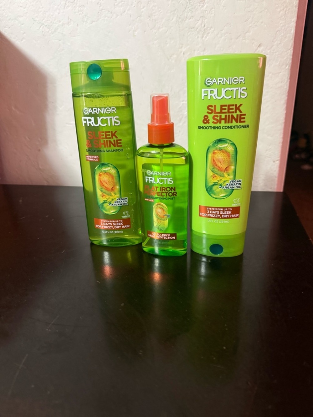 Garnier Fructis Sleek & Shine Green Hair Care Trio